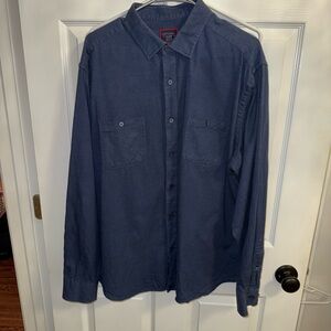 UNTUCKit Dark Blue Casual Button-Down Shirt